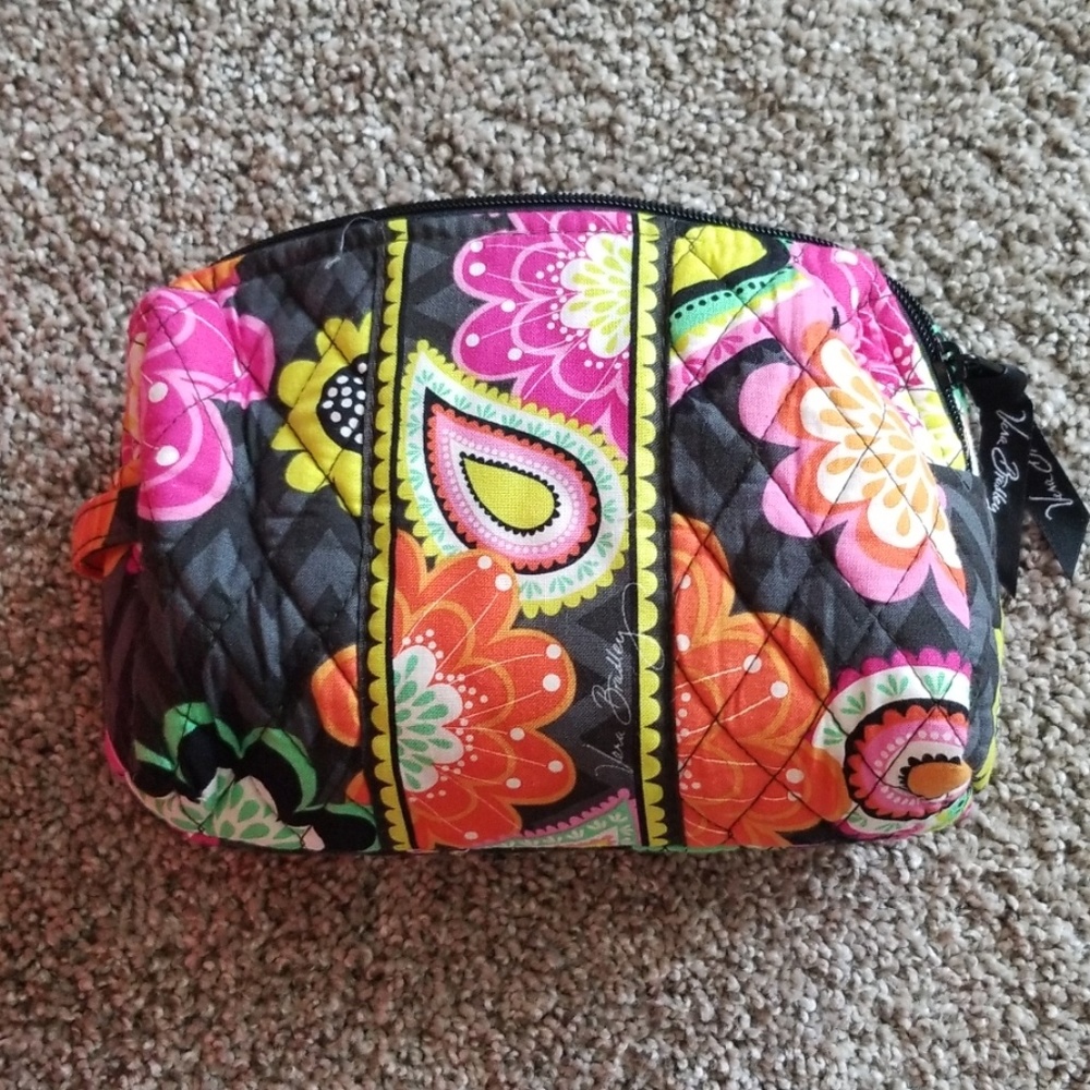 Vera Bradley Ziggy Zinnia Makeup Bag